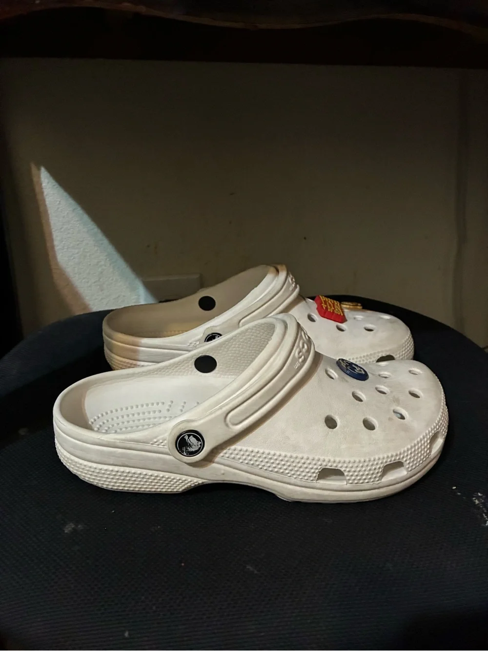 CROCS Kids White Clog with Playful Charms